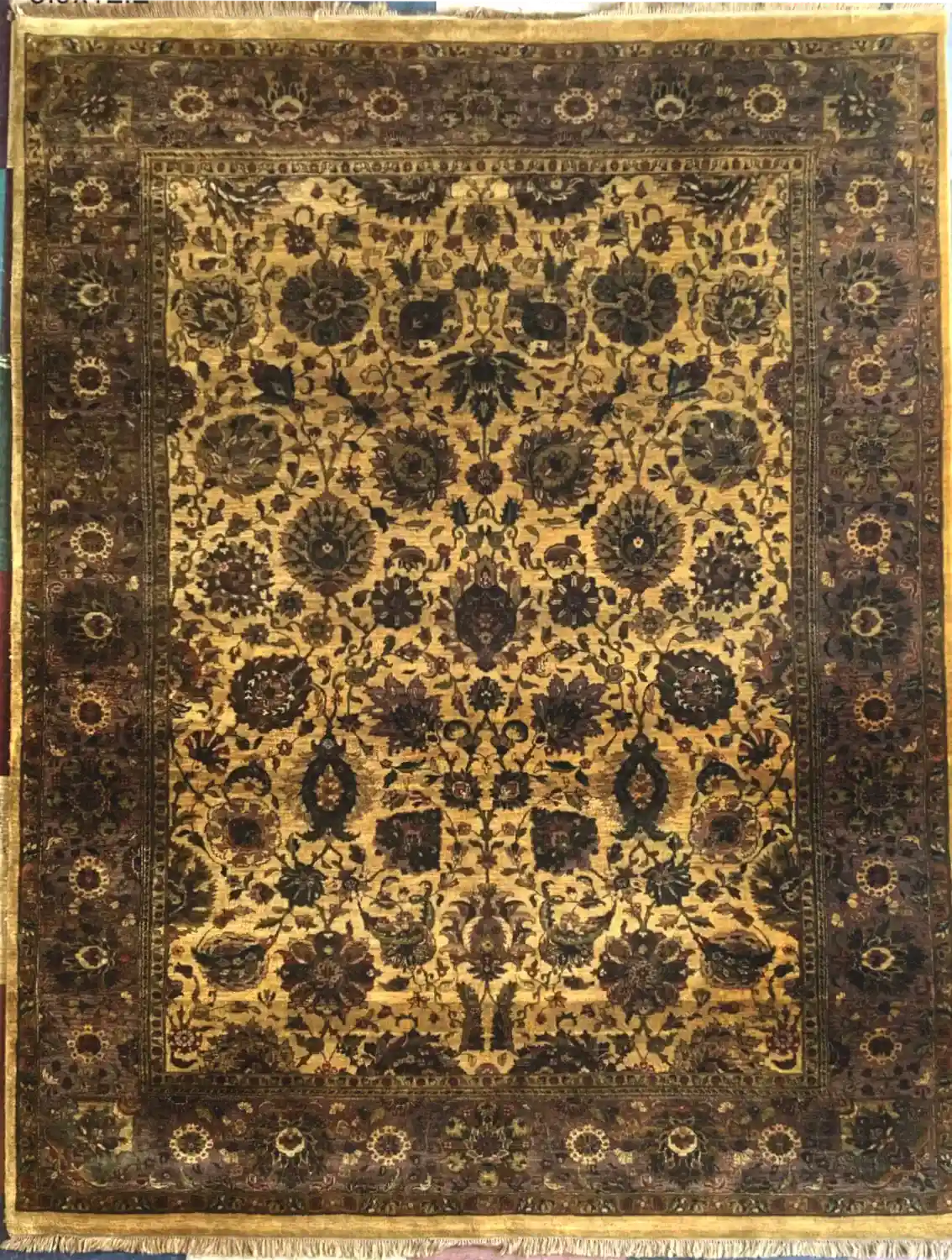 Hand-Knotted Indian Tea Wash Wool Rug - 9x12 | McFarlands Carpet and Rug Service Hand-Knotted Indian Tea Wash Wool Rug - 9x12