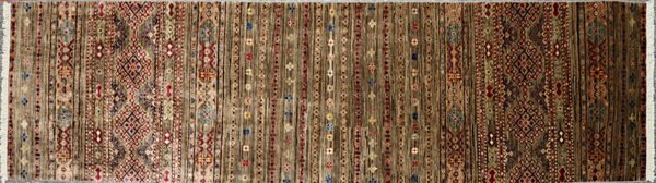 14663 Super Kazak Pakistan 2.11x10.4 Hand-Woven Rug