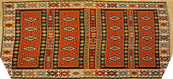 6.9x9.2 Kilim Flatweave Rug