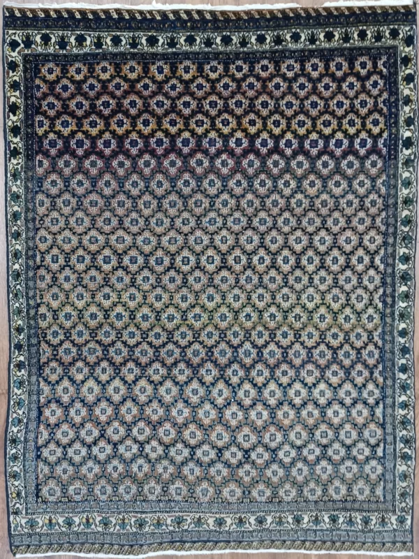 4x6.3 Genuine Hand-Knotted Persian Rug