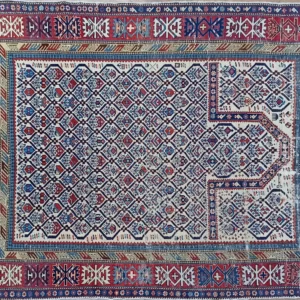 4.5x5.6 Traditional Caucasian Prayer Rug