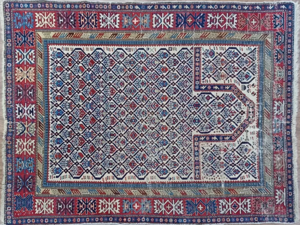 4.5x5.6 Traditional Caucasian Prayer Rug