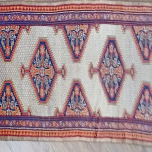 2.11x17.7 Hand-Woven Kurdish Mohair Rug