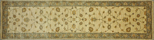 350-7 2.7x10 Hand Knotted Runner Rug