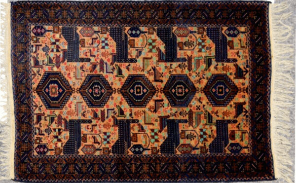 HH-54 3.8x6.3 Afghan Herati Rug