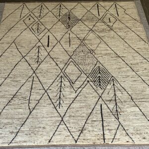 Afghan Moroccan Design 100% Wool 9.7x11.6