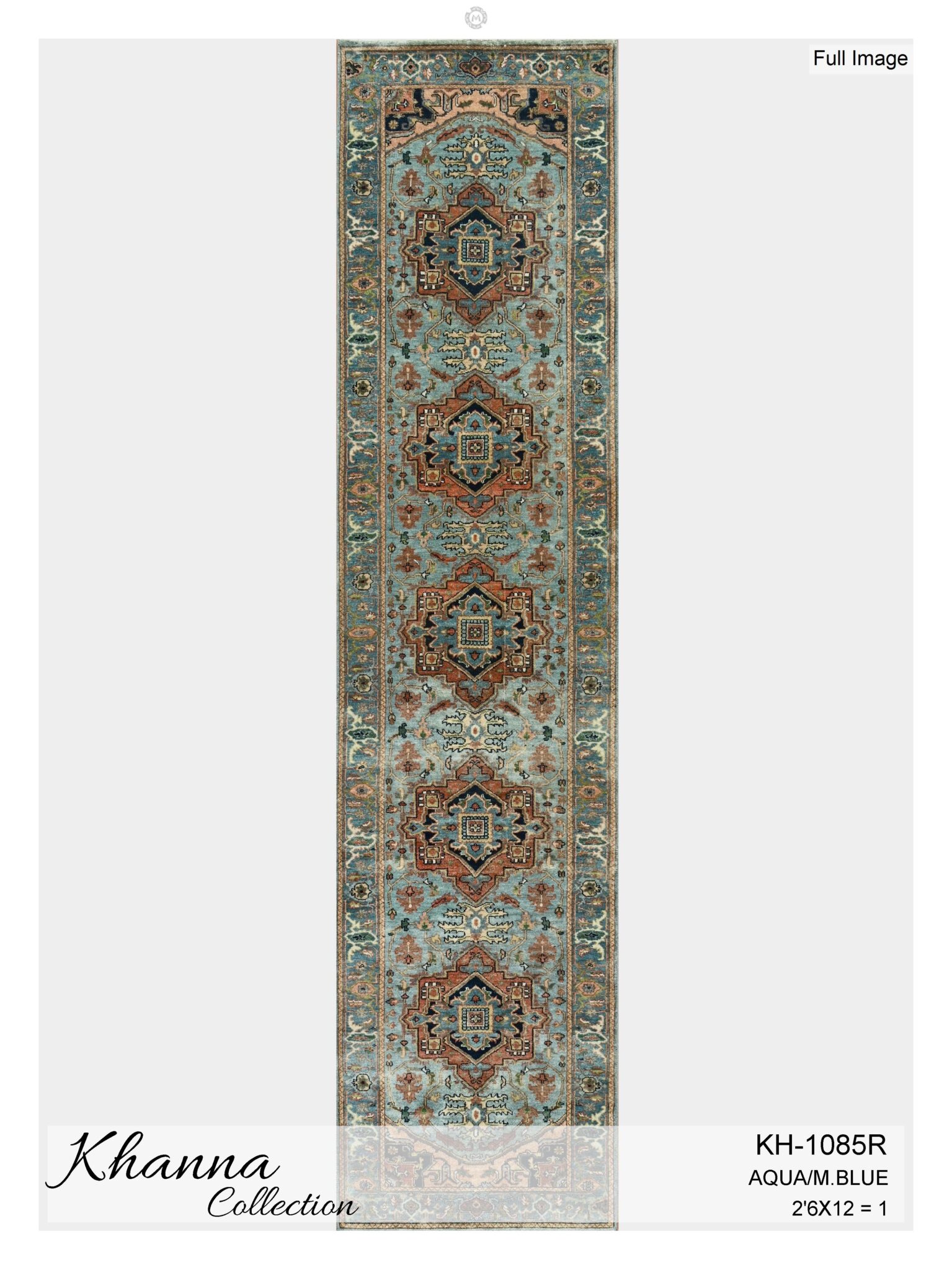 2’6 x 12 Indo Khanna Collection Runner