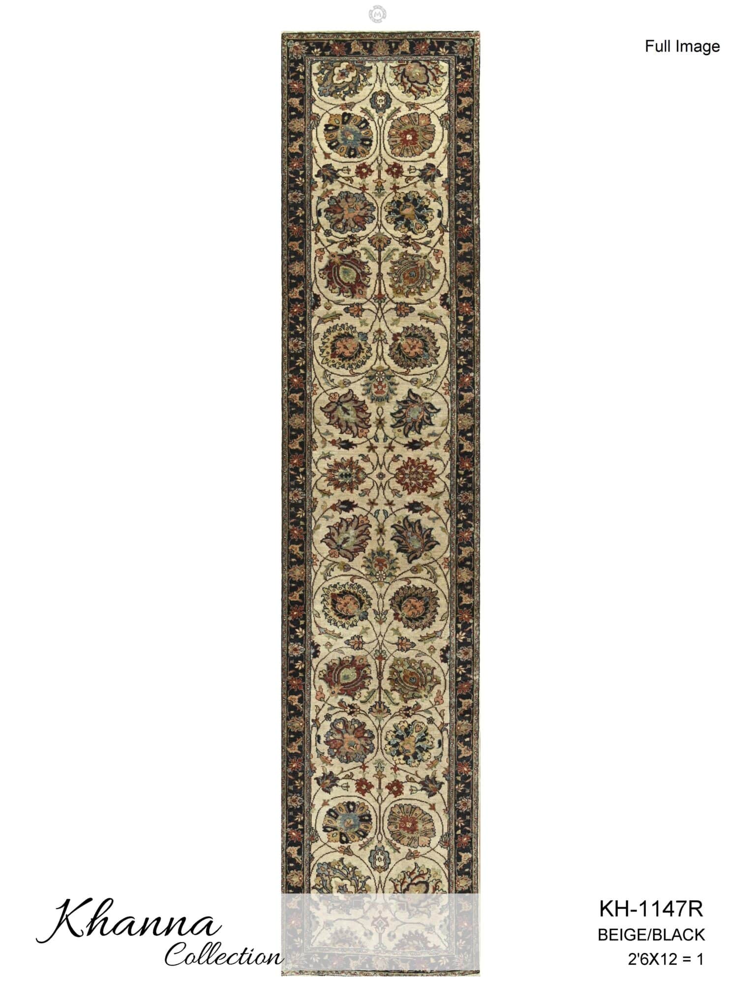 2’6 x 12 Indo Khanna Collection Runner