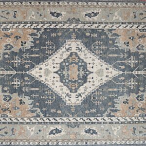 MJ-4678 8.10x12.3 Indo Ariana Grey Hand Woven Rug