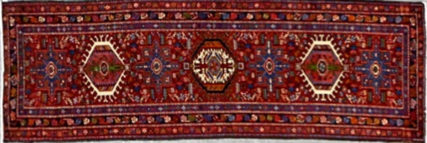 OR-R-16 2.4x7.3. Persian Karadejh Runner Rug