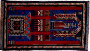 SCT-34 2.10x5 afghan prayer rug