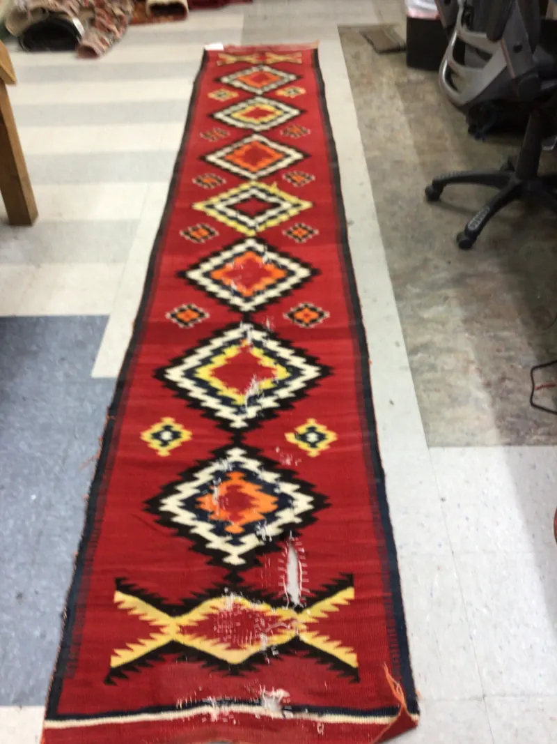 Rug Repair Before Photo