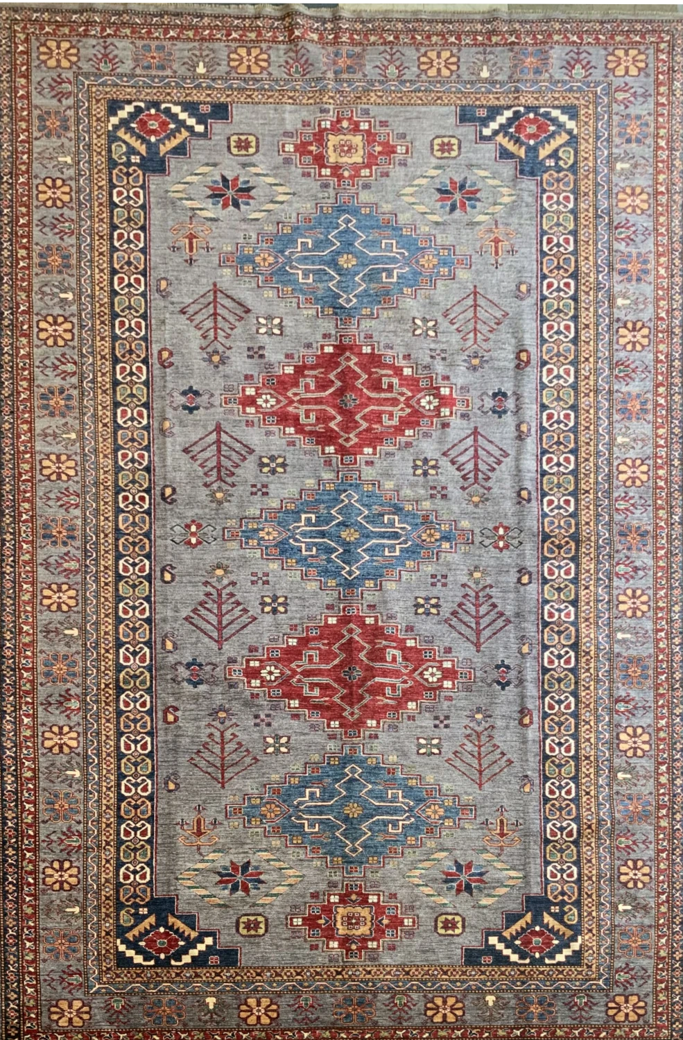 8.5×14.2 Hand Knotted Pakistan Kazak