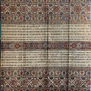 Hand-Knotted Pakistani Khurjeen Wool Rug - 9x12