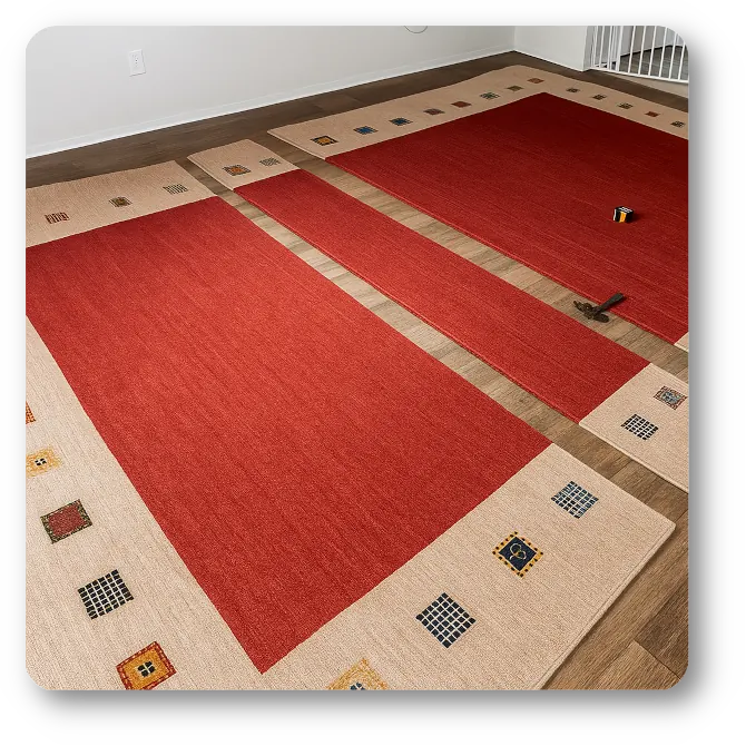Rug cutting, resizing & re-seaming